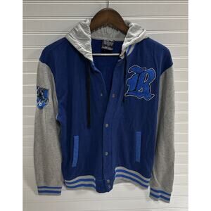 Harry Potter Ravenclaw Hooded Varsity Sweater Jacket Knit Unisex/Men Sz L Large